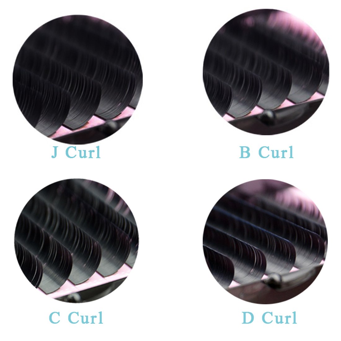 Qeelasee Faux Mink Silk Eyelash Extensions 0.03mm D Curl 12mm Semi-Permanent Individual Lashes Extension Professional Salon Use