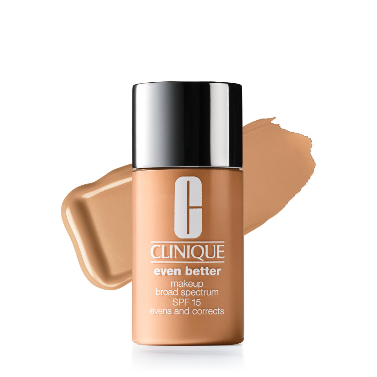 Clinique Even Better Makeup Liquid Foundation SPF 15 With Vitamin C For Dry + Oily Combination Skin Types | Medium Coverage + Natural Finish | Evens Skin Tone + Reduces Dark Spots, Tawnied Beige
