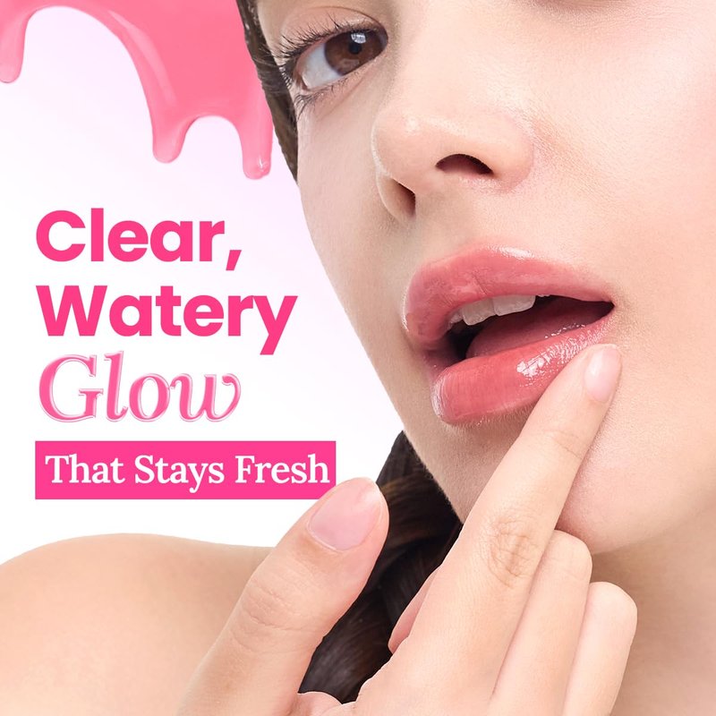 Peripera Mood Glowy Tint | Watery Glow Finish, Buildable Fresh Color, Long-Lasting Stain | Lightweight & Non-Sticky | K-Beauty Lip Tint, Safe for Sensitive Lips (14 ROSY WISH)