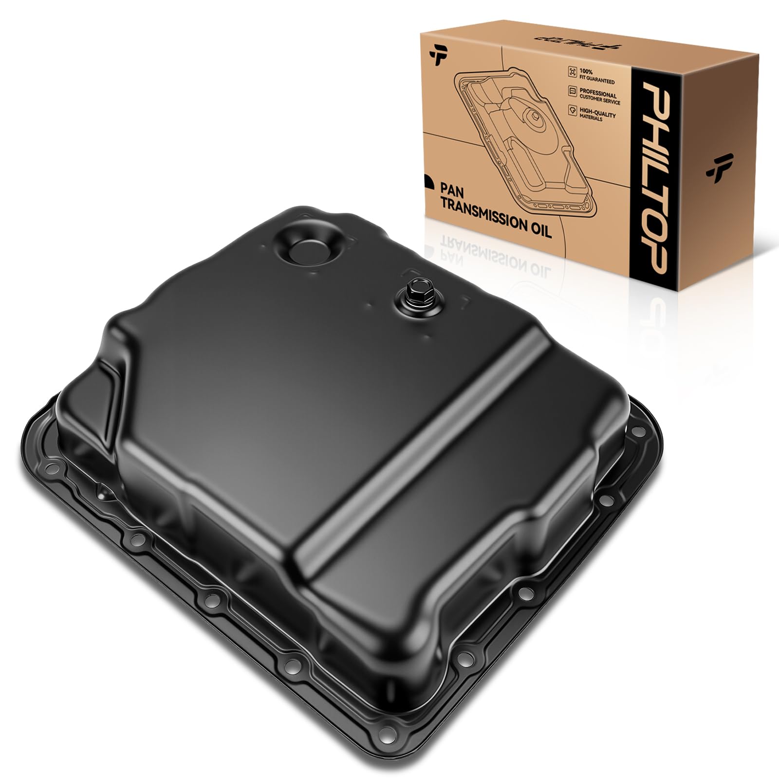 PHILTOP 265-811 Transmission Oil Pan Fit for Chevrolet Silverado 1500 GMC Sierra 1500 1999-2013, Chevrolet Tahoe 1998-2009, Chev
