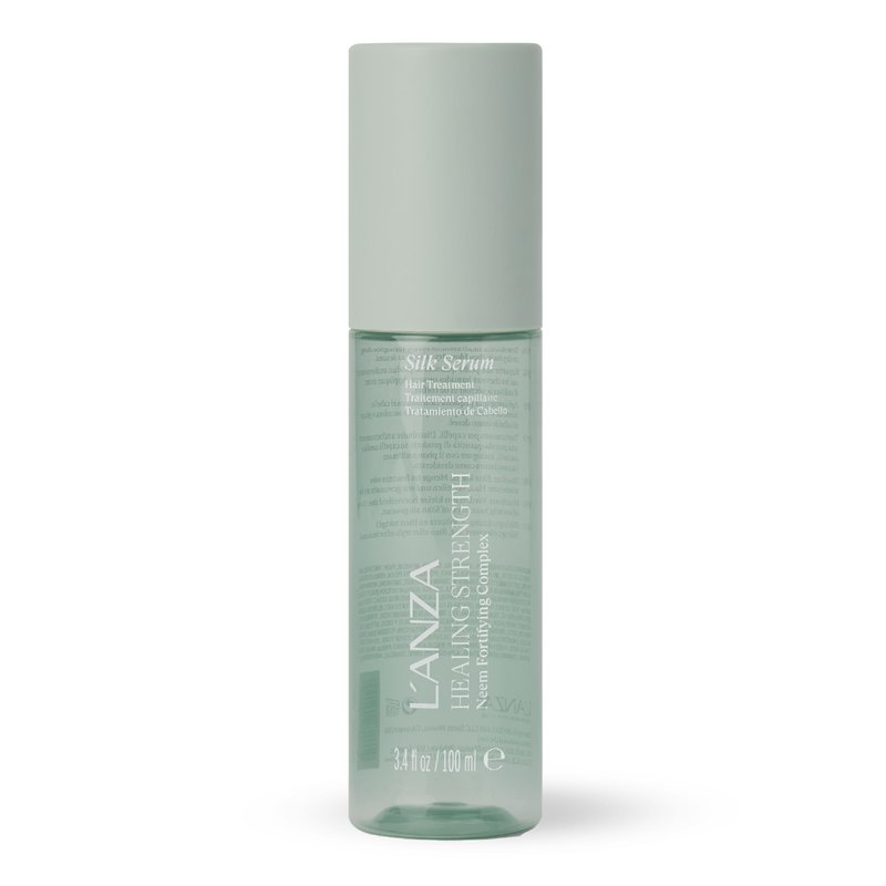 L'ANZA Healing Strength Silk Serum Strengthening Hair Treatment, Repairs Damage, UV & Heat Protection, Smooths Split Ends, Adds Glossy Shine, Anti Humidity & Frizz, Color Safe Sulfate Free (3.4 Fl Oz)
