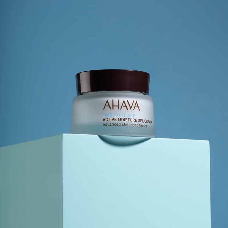 AHAVA Time To Hydrate Active Moisture Gel Cream, Advanced Skin Conditioner - Ultra Fresh Moisture Suspending Gel-Cream for Rejuvenation, Instant Hydration & Vitality, Combats Dehydration, 1.7 Fl.Oz
