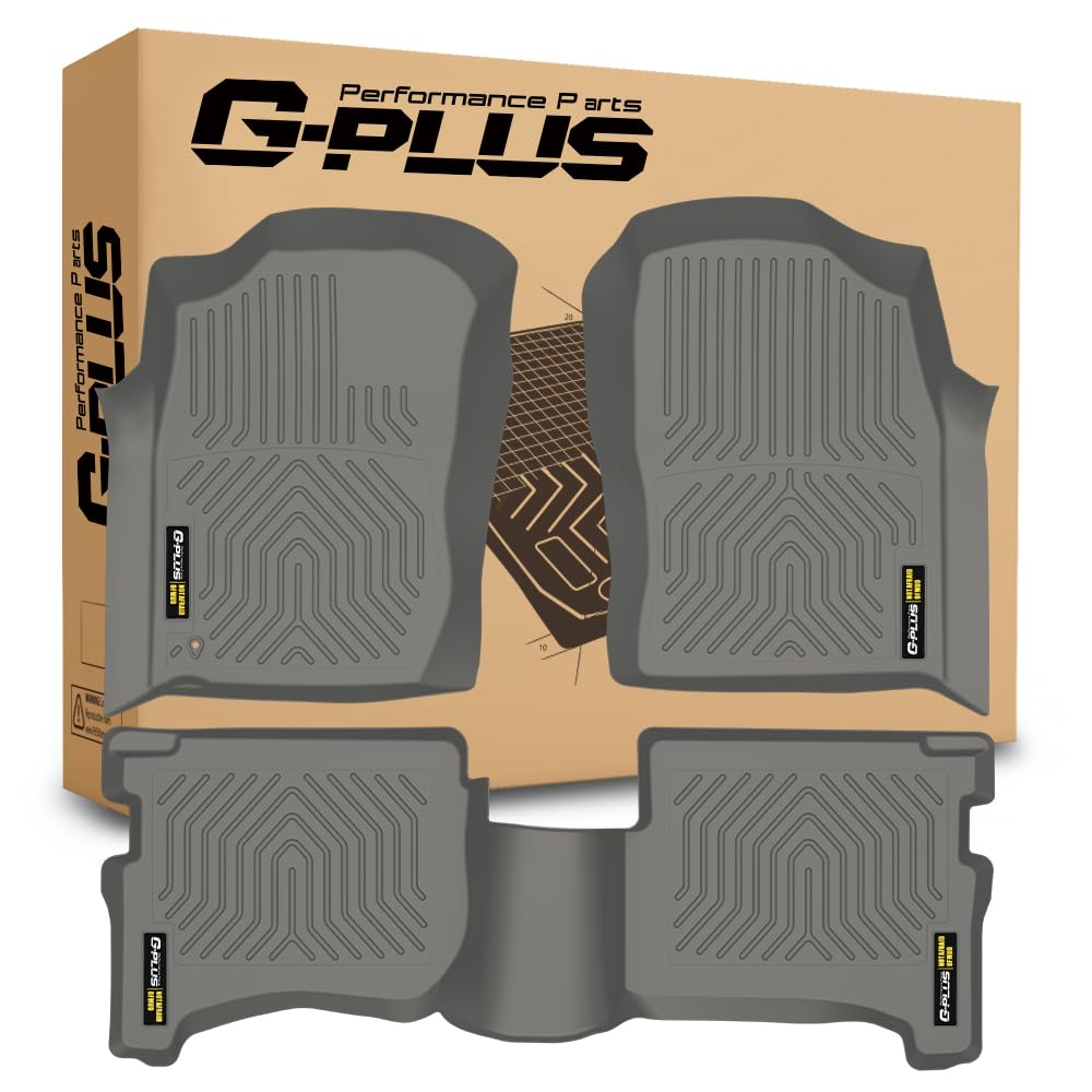 G-PLUS Floor Mats, Compatible with Toyota RAV4 2013-2018, 1st Row, All Weather Protection TPE Floor Liners Black