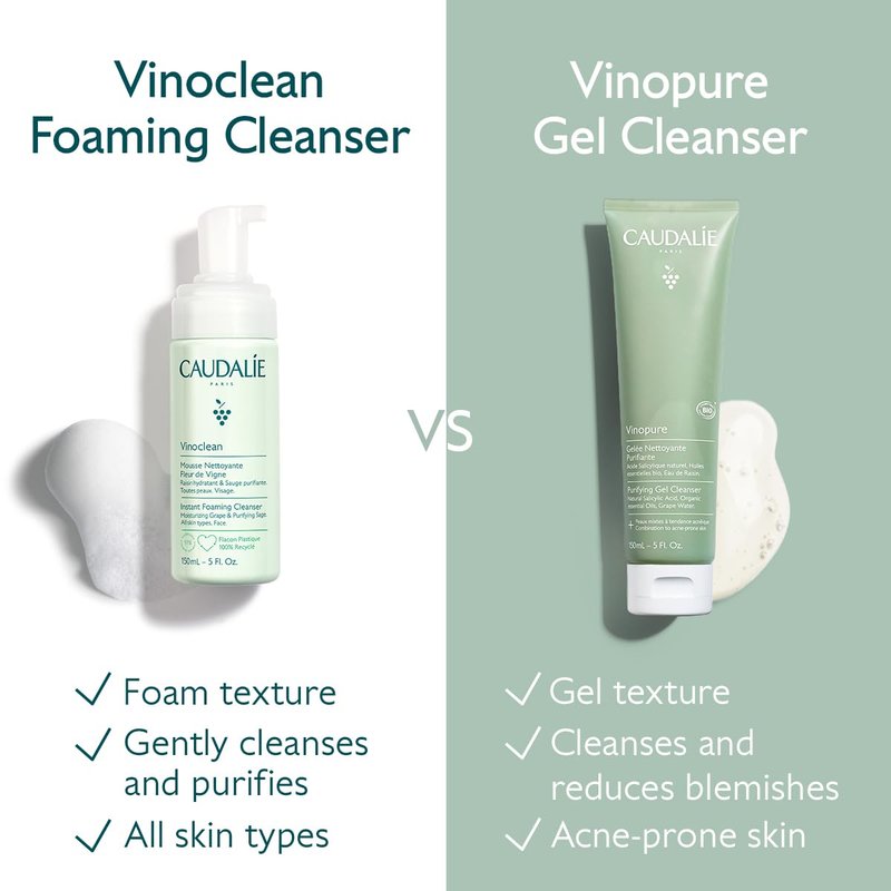 Caudalie Vinopure Pore Purifying Salicylic Acid Gel Cleanser - 150 mL