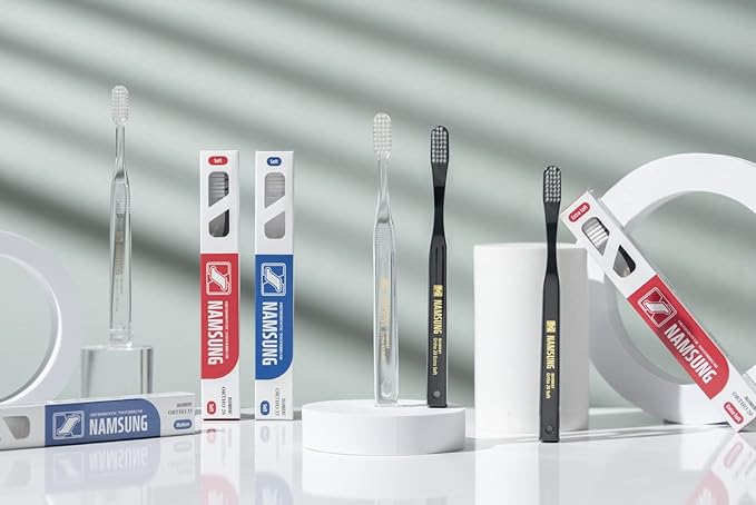 Orthodontic Toothbrush for Braces [4 Packs][Made in Korea] V Trim Cutting American Bristles Braces Toothbrush for Brackets and Wires Cleaning (Ortho Compact 20 Soft, 4 Pack)