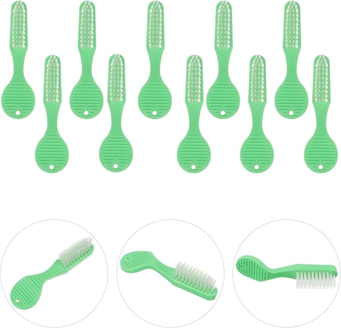 HOLIDYOYO 10pcs Prison Toothbrushes Large Head Soft Bristles Manual Toothbrushes with Short Handle for Institutional Use and Travel