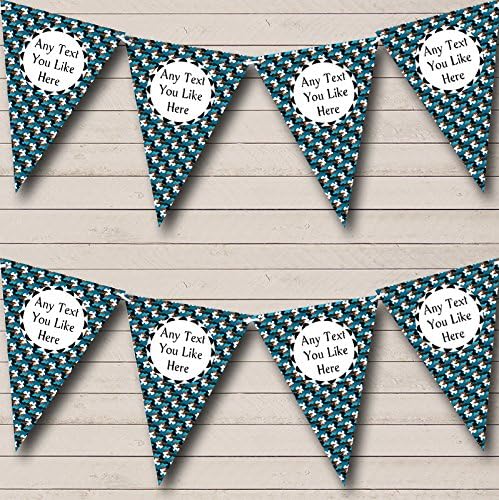 Blue Camouflage Army Soldier Personalized Birthday Party Bunting - Hanging Party Decoration - Birthday Party Banner Garland | Decorative Party Supplies
