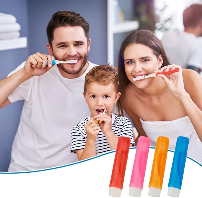Travel Toothbrush 4PCS Travel Toothbrush Set Mini Toothbrushes Small Tooth Brush Portable Travels Size Toothbrushes Folding Traveling Tooth Brush with Case Individually Wrapped for Home Camping Hiking