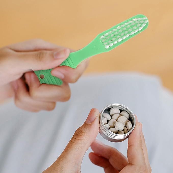 20pcs Travel Toothbrushes with Soft Bristles for Sensitive Gums Short Handle Portable Braces Brush for Oral Care in Prisons and Institutions
