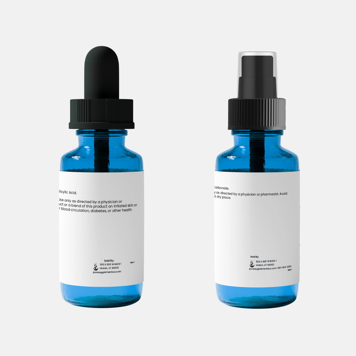 Pure Original Ingredients Salicylic Acid 20% Solution with Neutralizer (30 mL each), Glass Dropper