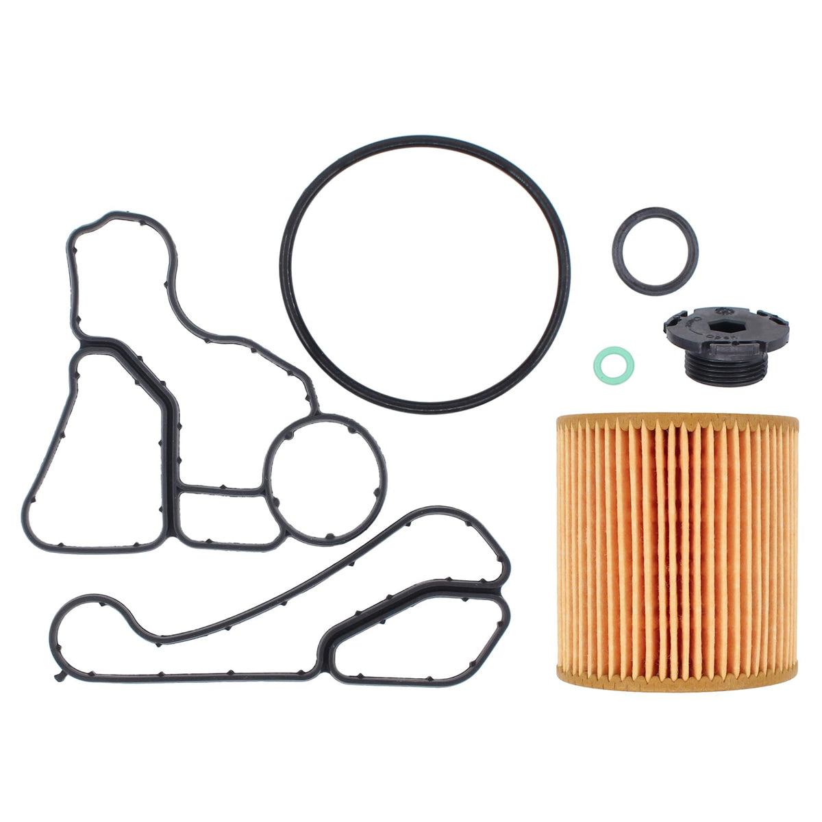 Applianpar Engine Oil Filter Housing Gasket Kit And Cooler Seal O-Rings Set For Bmw 1 3 5 Series X1 X3 X5 N26 N52 N54 N56 E60 E9