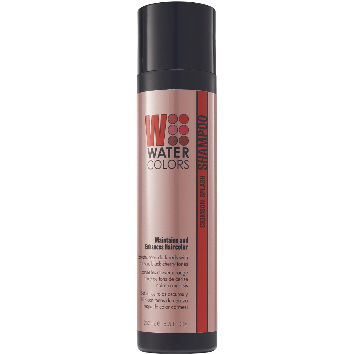 Watercolors Color Depositing Sulfate & Paraben Free Shampoo, Maintains & Enhances Haircolor - Crimson Splash 8.5 oz