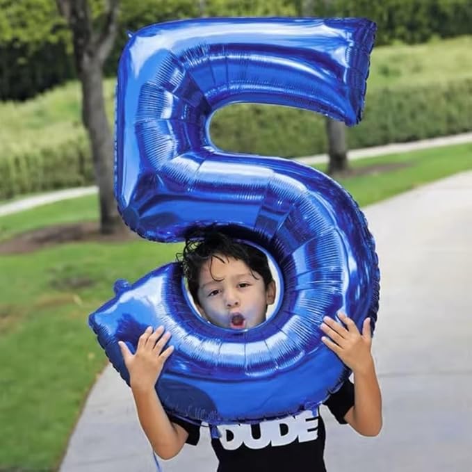 40 inch Navy Blue Number Balloon Dark Blue 3 Balloons Giant Foil Helium Balloons Blue Number 3 Balloon for 3rd Birthday Party Decorations