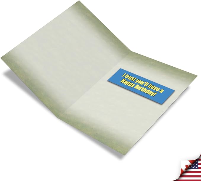 NobleWorks Oversize Hilarious Birthday Greeting Card 8.5 x 11 Inch with Envelope (1 Pack) Large Jumbo Bday Trust My Farts J1408