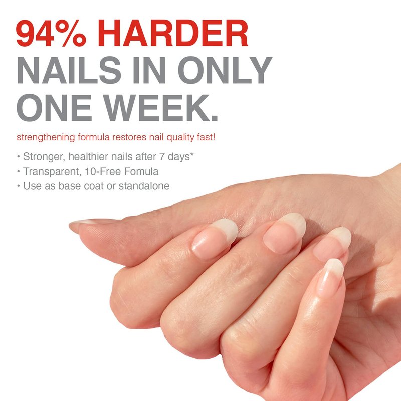 Probelle Nail Strengthener and growth, Natural Nail Strengthening Clear Nail Polish Repair Treatment, Nail Growth & Conditioning, Stops Splits, Chips, Cracks & Strengthens Damaged and Thin Nails