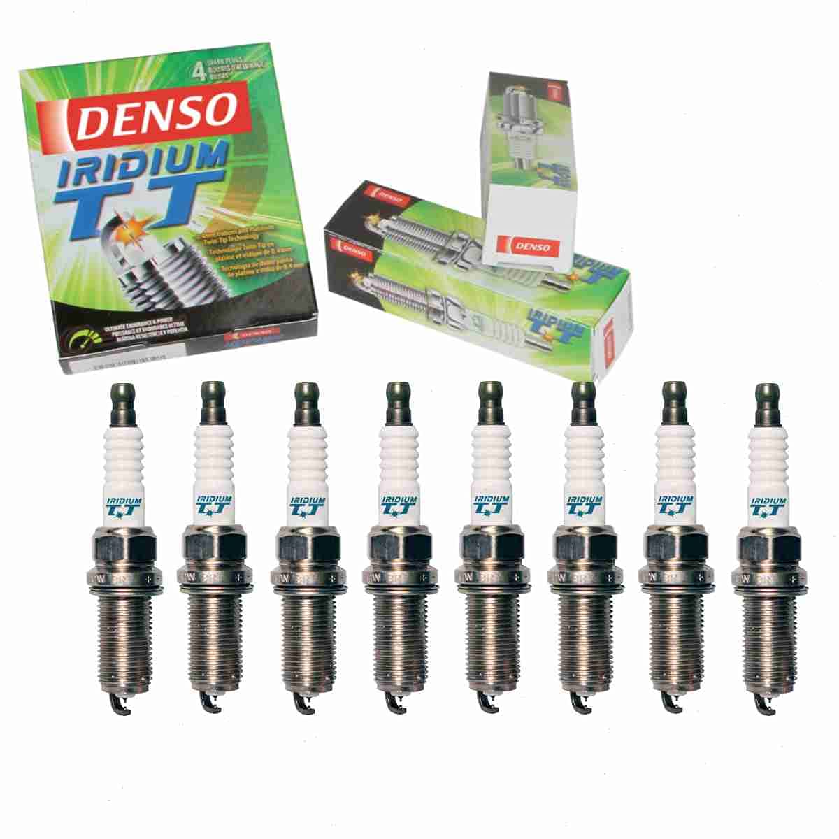 8 pc DENSO Spark Plugs compatible with Toyota Tundra 4.6L 5.7L V8 2007-2017