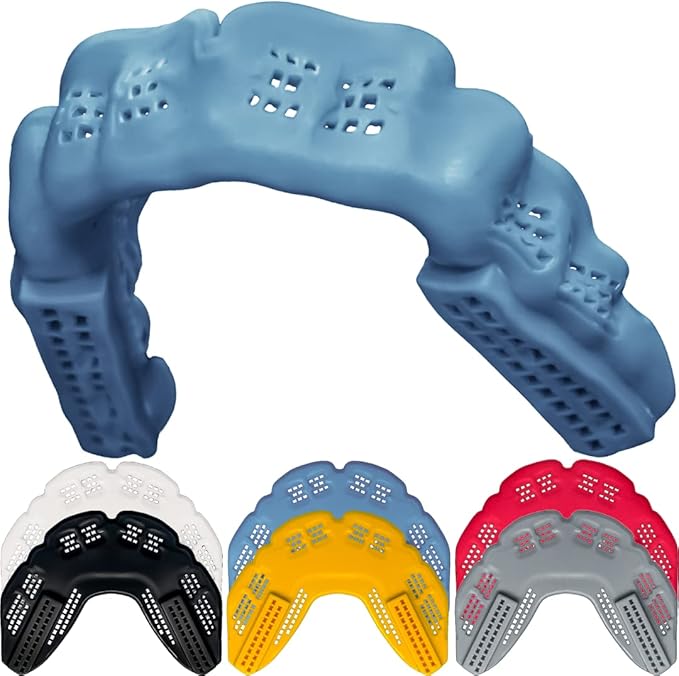 Bulletproof: World’s Thinnest Most Breathable Mouthguard is 3X Stronger! Football MMA Hockey Rugby Basketball BJJ Lacrosse Boxing Sports Mouth Guard Grinding Teeth. Boys Girls Adult Youth Kids Braces