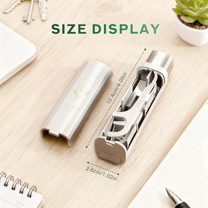 Portable Floss Dispenser with 100 Pcs Dental Floss, Dental Floss Dispenser Dental Floss Picks Case, Automatic Floss Dispenser Floss Organizer for Family Travel (2pcs A)
