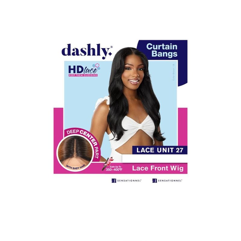 Sensationnel Dashly Wig - Unit 27 Non Lace Cap Ready to Wear Ear to Ear Lacepart Synthetic (1B OFFBLACK)