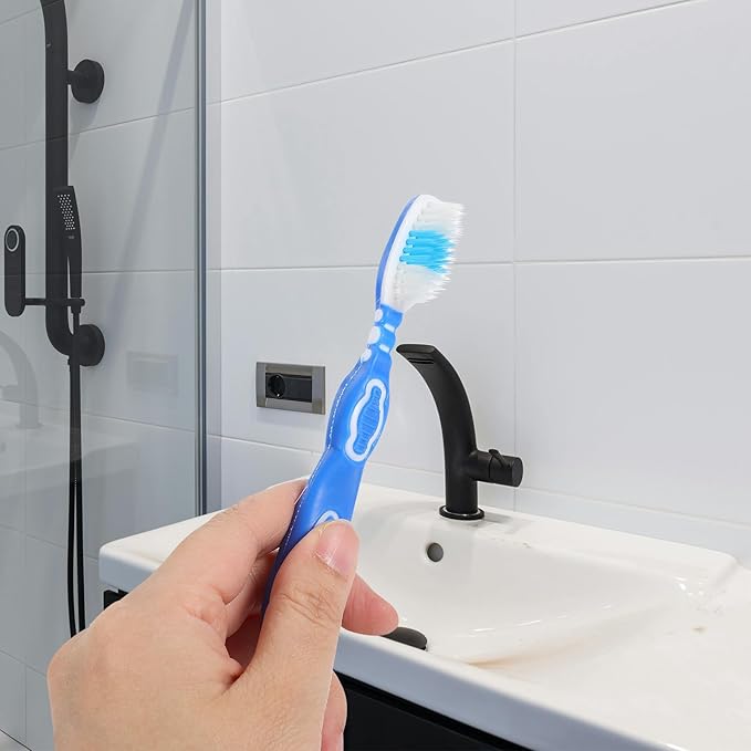 WOFASHPURET 10Pcs Prison Use Toothbrushes Small Soft Bristle Short Handle Manual Toothbrushes Bulk Set for Oral Hygiene and Travel