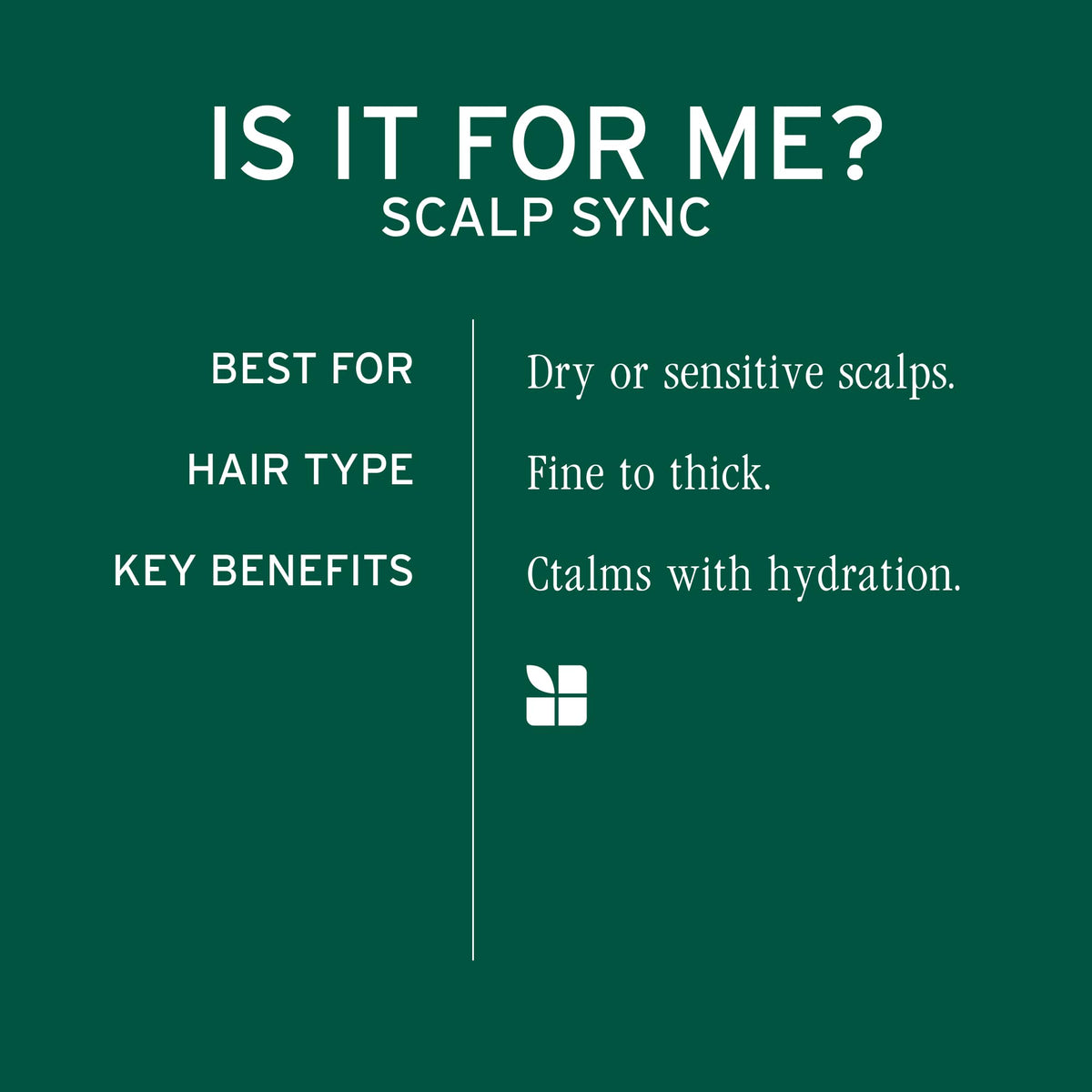 Biolage Scalp Sync Calming Shampoo and Universal Conditioner Set - Gently Cleanses Dry & Sensitive Scalps, Hydrates & Soothes, Fermented Tea Blend & Glycolic Acid, Vegan & Paraben-Free