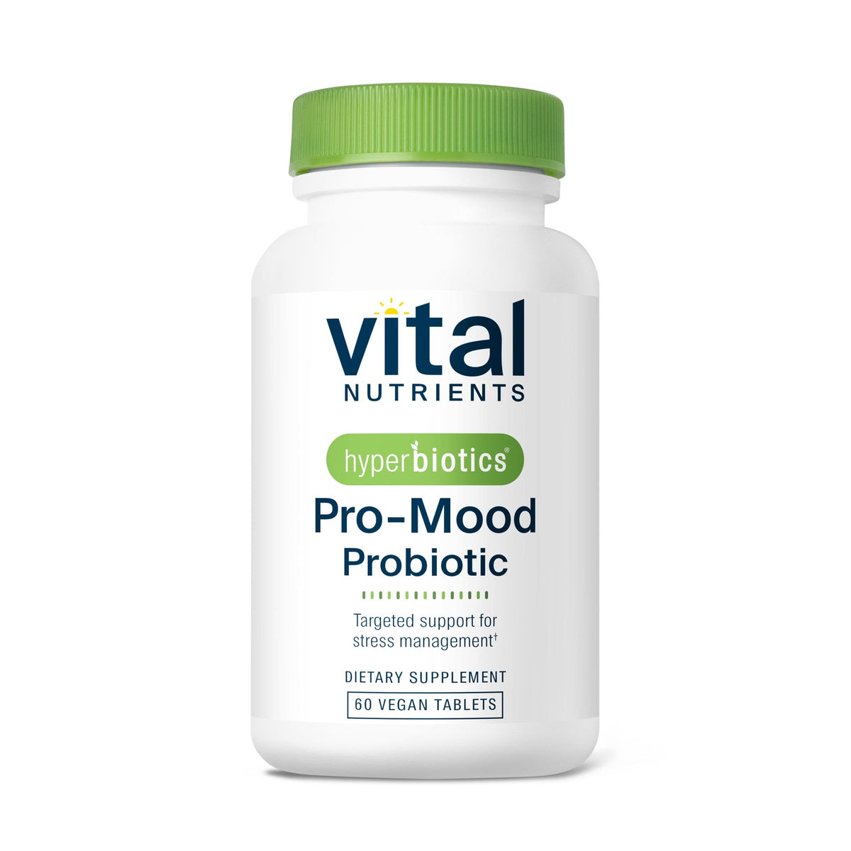 Hyperbiotics Vital Nutrients Pro Mood Probiotic with L-theanine | Clinically Studied Probiotics for Women and Men to Support Stress Management and Mood Support | 60 Vegan Count