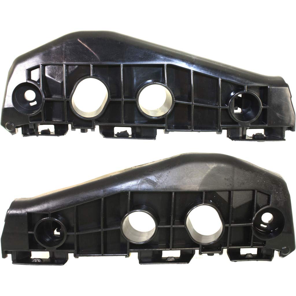 For Toyota Corolla Bumper Bracket 2009 2010 Driver and Passenger Side Pair/Set | Front | Cover Support | Plastic | TO1042110 + T