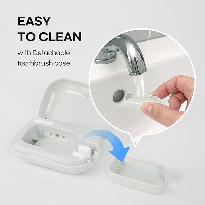 HubiCare Toothbrush Case, Spring pastel Color Portable Mini Toothbrush Covers with Holder, Rechargeable Travel Home Toothbrush And Holder, Cleaner Case for All Electric & Manual Toothbrushes (Yellow)