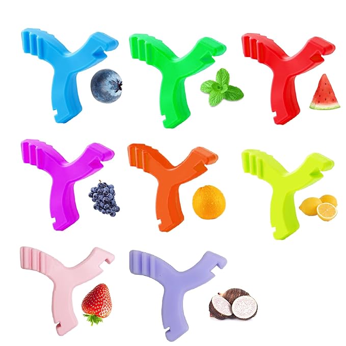Aligner Chew,8PCS Y-Shaped Chew for Invialign Aligner,Hardness 45°Silicone Orthodontic Munchies Chompers Aligner Trays Seaters (8PCS Mix Flavor)