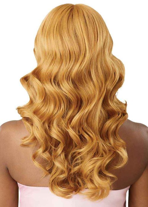 Outre Airtied 100% Fully Hand-Tied Wig - Human Hair Blend - Natural Body Wave 22" (DR CHOCOLATE TOFFEE)