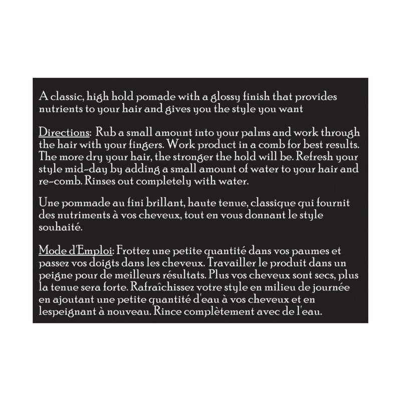Brickell Men's Hair Styling Firm Hold Pomade for Men, Strong Hold & High Shine Finish Pomade With Hydrolyzed Quinoa, Vitamin E, and Aloe, 2 Ounces, Scented