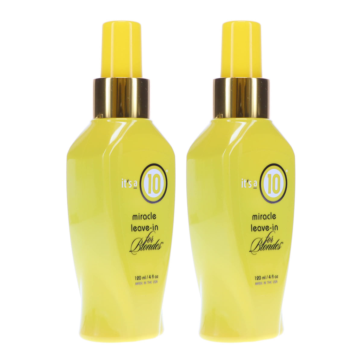 ITS A 10 by It's a 10 MIRACLE LEAVE IN PRODUCT FOR BLONDES 4 OZ (Package Of 2)