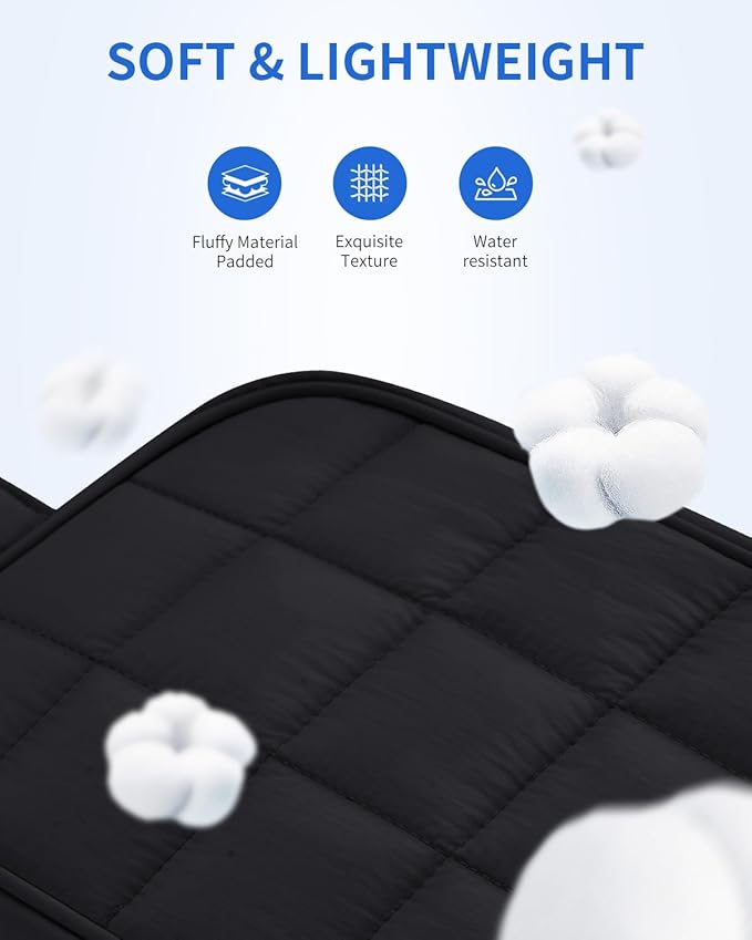 Narwey Puffy Travel Toiletry Bag for Traveling Women Girl, Travel Bag for Toiletries, Cute Travel Makeup Bag Organizer, Quilted Cosmetic Bag Make Up Skincare Medicine Bags