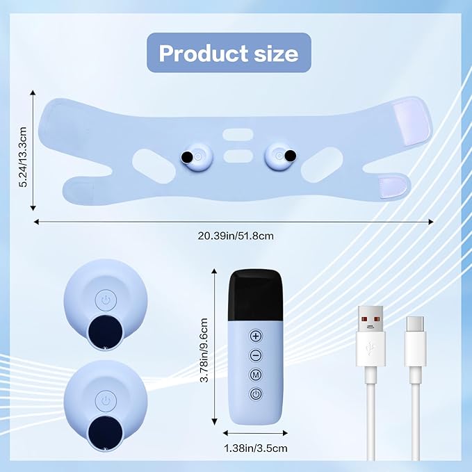 V-Shaped Face Machine Double Chin Reducer, Electric Double Chin Reducer & Face Lifting Device with 6 Modes 9 Intensity Levels