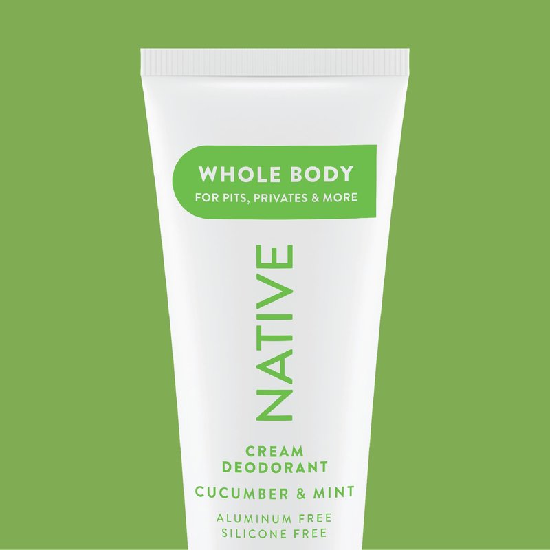 Native Whole Body Deodorant Cream Contains Naturally Derived Ingredients, Deodorant for Women & Men | 72 Hour Odor Protection, Aluminum Free with Coconut Oil and Shea Butter | Cucumber & Mint