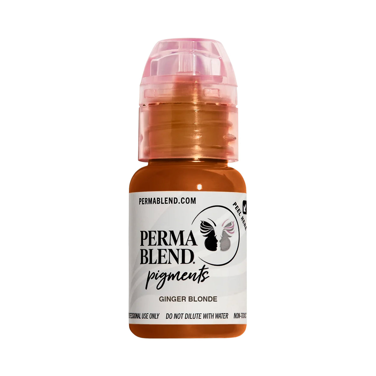Perma Blend Ginger Blonde Eyebrow Tattoo Ink Pigment, Professional Brow Microblading Supplies, 1/2 oz Bottle