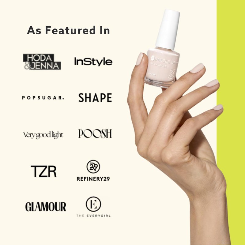 Dazzle Dry Mini Kit 4 Step System - Raspberry Rush, a full coverage raspberry with purple undertones. (5 Piece Kit / 5 Manicures)