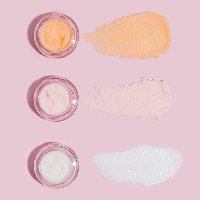 Beauty Bakerie Sugar Lip Scrub Exfoliator & Moisturizer, Lip Scrubber Exfoliator & Hydrator, Moisturizing Treatment Care & Plumper, Peach