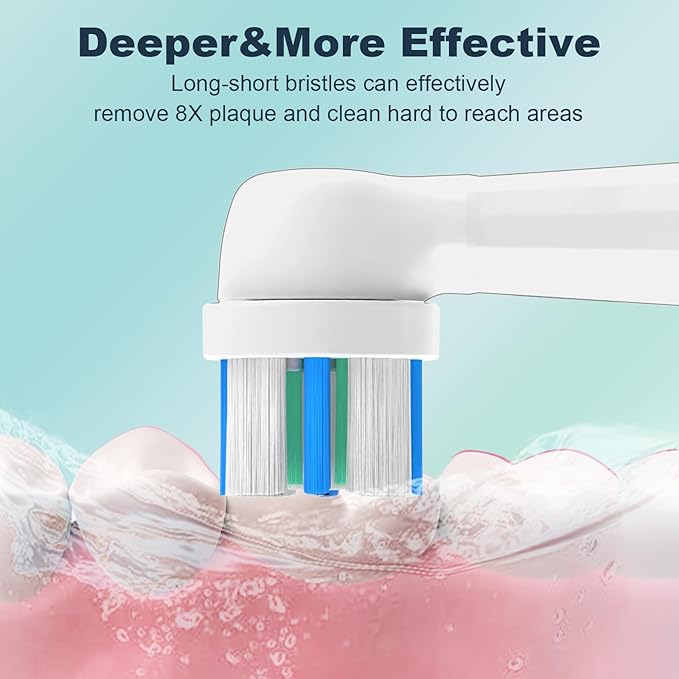 12pcs iO Replacement Heads Compatible with Oral B iO,iO Series Electric Toothbrush Heads Compatible with Oral B iO 2/3/4/5/6/7/8/9/10,Medium Bristles for Effective Plaque Removal