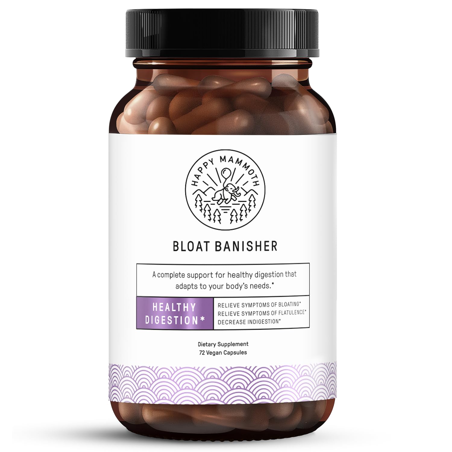 Happy Mammoth Bloat Banisher for Bloating, Digestion, and Gut Comfort
