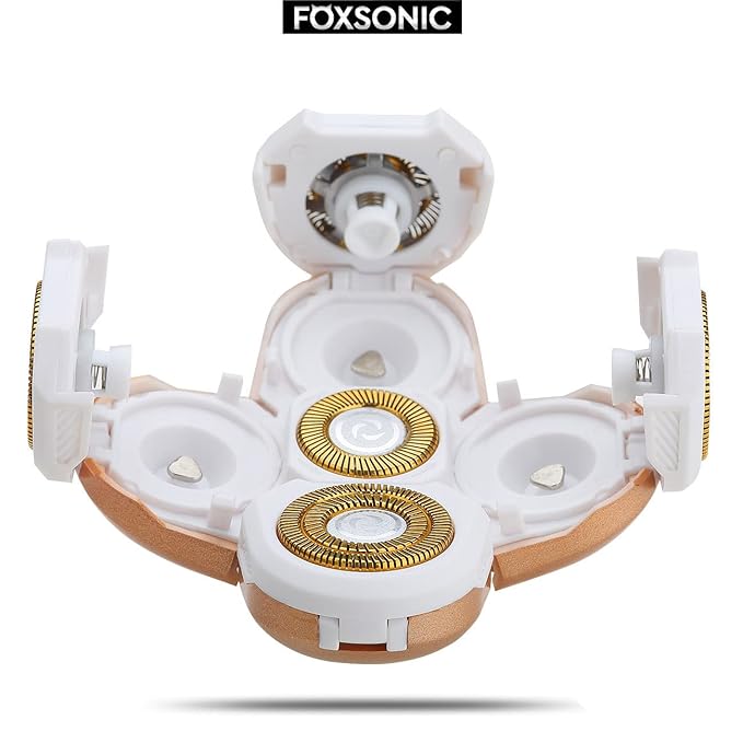 FOXSONIC 5 Blades Women Shaver Replacement Heads for Head Shaver and Many Brands 5 Blades Replacement Shaver Head Blade 5 Heads Beard Electric Razor Shaver Head