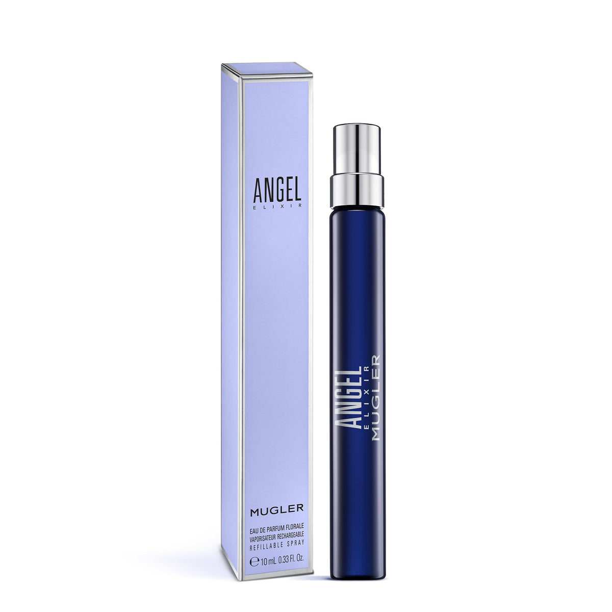 Mugler Angel Elixir - Eau de Parfum - Women's Perfume - Floral & Woody - With Sandalwood, Amber, and Vanilla - Long Lasting Fragrance - 0.33 Fl Oz