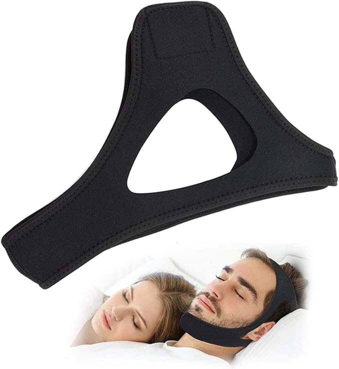 Airflow Jaw Strap, Adjustable & Breathable Anti Snoring Chin Strap, Effective Stop Snoring Solution Keep Mouth Closed