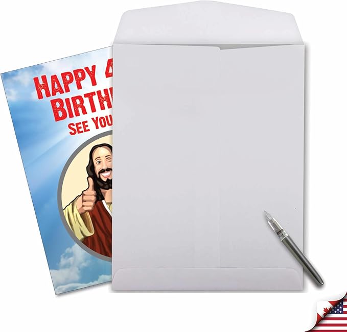 NobleWorks - 40th Funny Birthday Greeting Card (8.5 x 11 Inch) - 40 Years Old, Big Milestone Birthday Humor Card from Group - See You Soon 40 J9064MBG