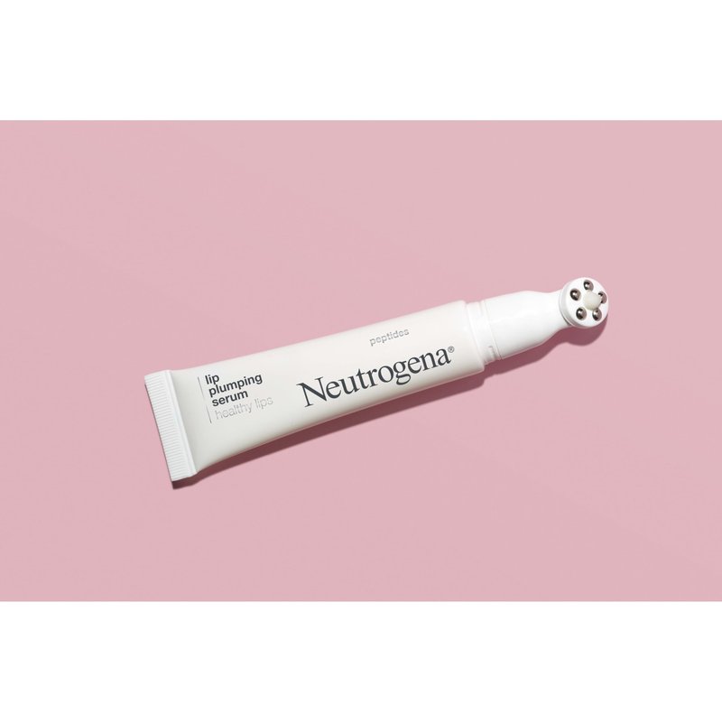 Neutrogena Healthy Lips Plumping Serum, Lip Enhancer with Peptides Nourishes and Promotes the Appearance of Naturally Fuller and Plumper-Looking Lips, 0.5 fl. oz