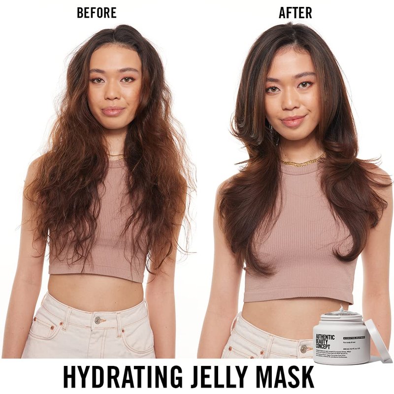 Authentic Beauty Concept Hydrating Jelly Mask | For Scalp & Hair | Moisturizes & Protects Hair | Vegan & Cruelty-free | Silicone-free | 6.7 fl. oz.