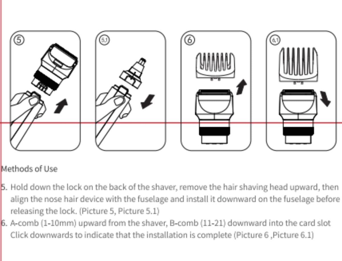 kensen Beard Trimmer for Men - 42 Adjustable Length Settings Hair Clippers, Professional Mustache Trimmer for Men Precision Facial Hair Trimming Nose Trimmers IPX6 Grade LED Display Body Hair Trimmers