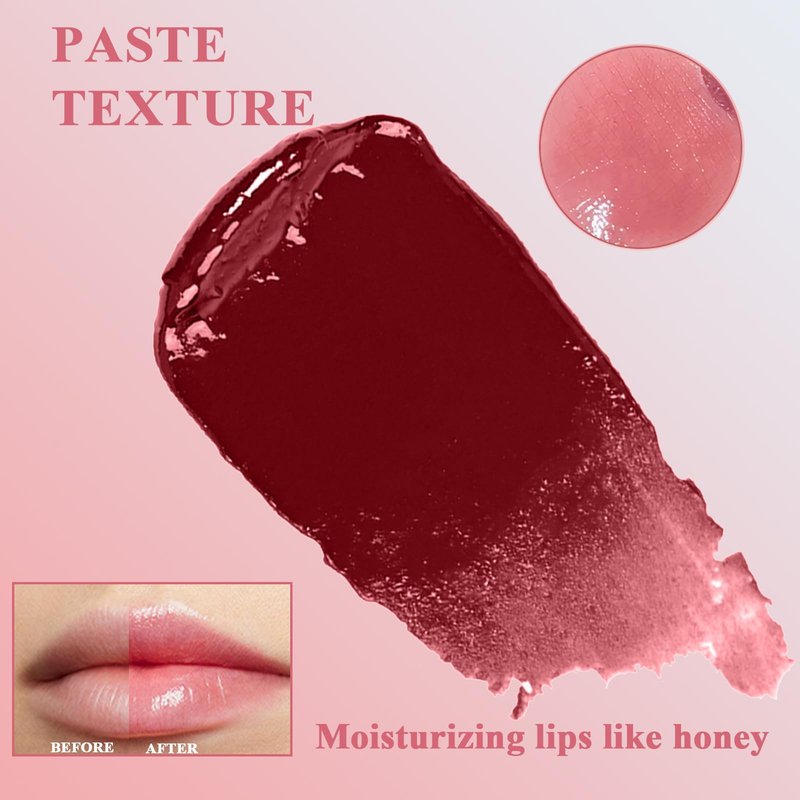 SHEEYOON Honey Lipstick Tinted Lip balm, Hydrating Nourishing Sheer Formula Lipstick, Natural Glossy Finish (1 PC PINK)