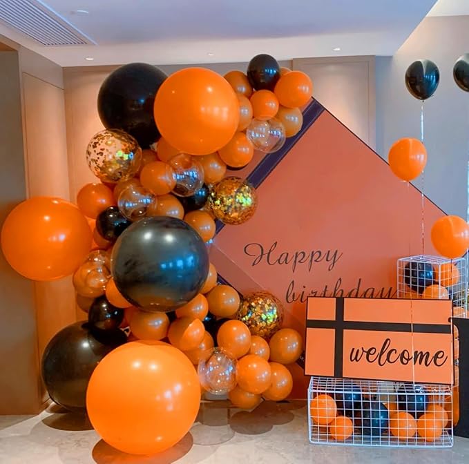 AZOWA 24 Inch Orange Balloon 10 Large Latex Balloons for Party Wedding Birthday Baby Shower Decoration (Orange, 10 Pcs)