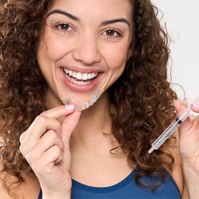 Teeth Whitening Gel Refills (6-gels). Made USA. 44 percent Carbamide Peroxide Tooth Bleaching Gel bleach For Invisalign style trays, Dental Grade Tooth Whitener. 6 syringes